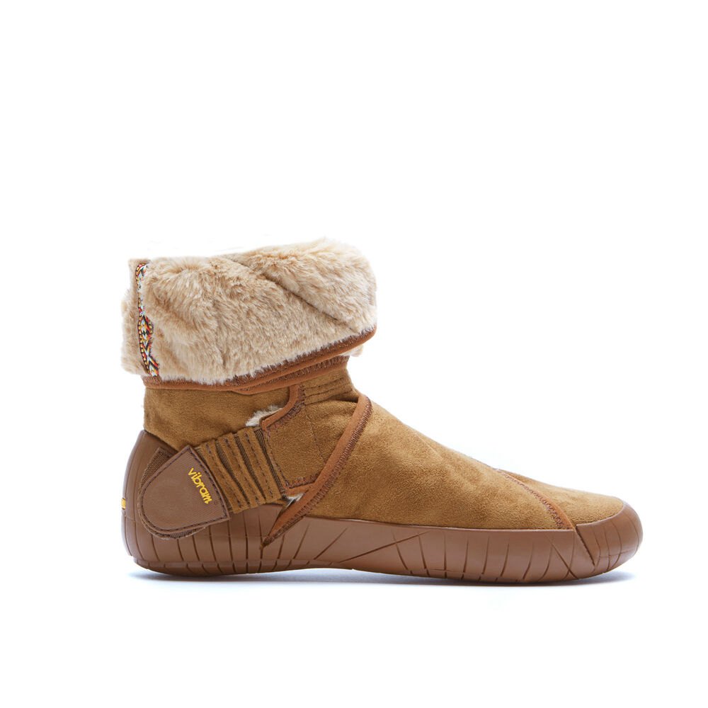 Botas Hombre Marrom - Furoshiki Classic Shearling Mid - KNUFMD-279